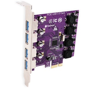 FebSmart FS-U4-Pro Purple (4 Ports PCI Express USB 3.0 Card) 驅動程式