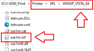 找到 sse1m.inf 檔案